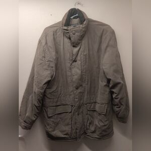 Vintage britches jacket small men's Olive green/brown chiffon suede Like